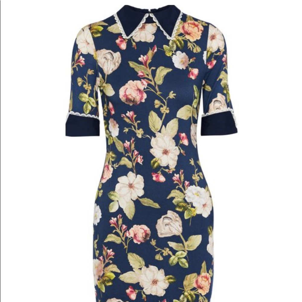 Alice and Olivia Floral dress (midi) Size 0